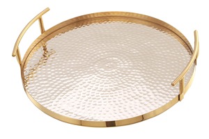 ถาดโลหะทรงกลมสำหรับตกแต่งคริสต์มาสบ้านร้านอาหาร - Product Image 3