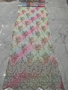 Tela de Seda Importada de Lujo con Cuentas Hechas a Mano para Lehengas de Novia, Vestidos de Alta Costura y Vestidos de Novia - Product Image 2