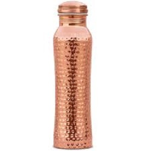 Bouteille d'eau moderne en cuivre pour boire avec une bouteille d'eau en cuivre pur fini miroir Bouteille d'eau en cuivre de 34 oz avec couvercle - Product Image 5