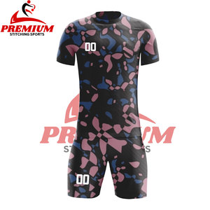 Ensemble de maillots de football personnalisés en polyester pour hommes, uniforme de football d'usine avec impression numérique, vêtements d'été - Product Image 3