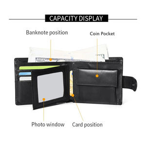 New Designer High Quality Trendy Pocket Leather Wallets <b>Best</b> Price 2025 <b>Mens</b> Leather Wallets Custom Wallet for <b>Men</b> - Product Image 3