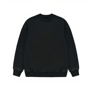 Nuevo DISEÑO DE Navidad de manga larga de gran tamaño de algodón en blanco personalizado Oem Odm Polar Fleece lavado y cuello redondo sudaderas para hombres - Product Image 2