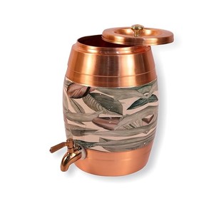Distributeur d'eau en cuivre imprimé personnalisé de vente chaude meilleur prix métal et matériel PC d'Inde - Product Image 1