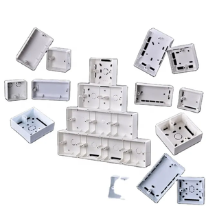 2023 hot saletype PVC surface mounting Electrical white switch socket one gang tow gang three gang bottom box junction box