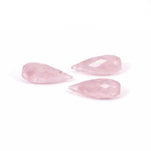 Quartz rose de qualité AAA, opaque, facetté, en forme de goutte, couleur améthyste, taille trillion, forme poire, cabochon calibré 8 mm - Product Image 3