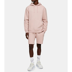 Diseño personalizado cómodo verano conjuntos hombres sudaderas con capucha y pantalones cortos conjunto fabricante con calidad de tela duradera - Product Image 3