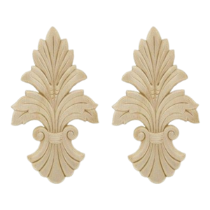 Appliques de meubles en bois massif sculpté élégantes Appliques de meubles en bois pour un intérieur de maison intemporel de qualité supérieure - Product Image 1