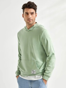 Sudadera con capucha en blanco personalizada para hombres 100% algodón de alta calidad Streetwear Casual de gran tamaño al por mayor sudaderas con capucha - Product Image 2