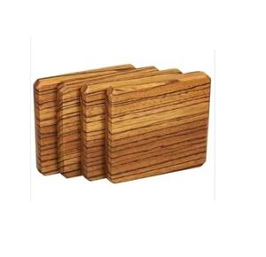 Sous-verres en bois de noyer faits à la main, écologiques, durables, avec un design personnalisable pour la maison, l'hôtel et la restauration - Product Image 1