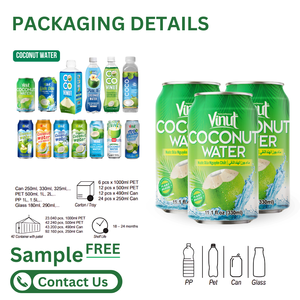 490ml Agua de coco orgánica Sin azúcar añadido Fabricante Embalaje personalizado Etiqueta privada OEM - Product Image 5