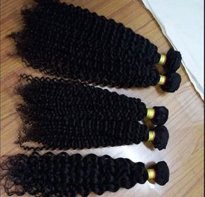 Extensions de cheveux indiens Remy à ondulation lâche, double trame, volume naturel, bouclés, qualité supérieure, qualité salon, en vente - Product Image 4