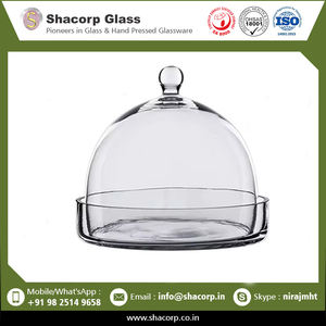 Nuevo diseño Tamaños personalizados Cúpula de cristal Cloche con base negra de madera Promoción Flor grande - Product Image 2