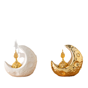 Porte-encens aromatique arabe fait à la main Conception de lune de qualité optimale pour ''RAMADAN KAREEM'' - Product Image 1