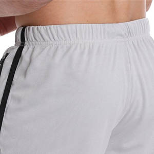 Pantalones cortos de gimnasio de alta calidad para hombre, lona duradera con cintura elástica, pantalones cortos informales de patrón sólido para correr con bolsillo, venta en línea - Product Image 6