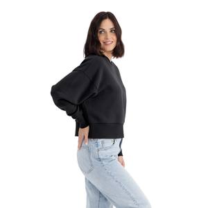 Otoño Invierno hombres 100% algodón con capucha polar personalizado 3D para Puff estampado media cremallera pulóver cuello alto Top Sudadera con capucha - Product Image 6