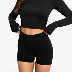 Breathable Casual Wear Sweat <b>Shorts</b> Summer Solid Colo Wholesale Comfortable Fabric <b>Shorts</b> <b>Women</b> Fitted <b>Short</b> - Product Image 3