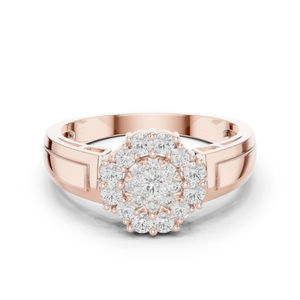 Anillo de Oro Blanco de 14K con Diamante Redondo Cultivado en Laboratorio para Mujer |   Regalo de Aniversario |   Diamante Cultivado Nuevo - Product Image 2