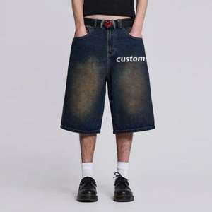 Custom Summer Streetwear Vintage <b>Short</b> Half Pants Loose Work <b>Shorts</b> Fashion <b>Men's</b> Jorts Baggy Denim <b>Jean</b> <b>Shorts</b> <b>Men</b> - Product Image 5