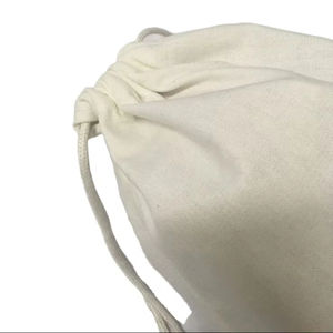 Black Cotton Linen Canvas Dust <b>Bag</b> - Eco-Friendly Reusable <b>Drawstring</b> <b>Bag</b> with Custom Logo & Letter Pattern - Shopping & Storage - Product Image 5