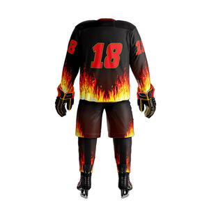 Uniforme de hockey sobre hielo con el nombre del jugador bordado - Product Image 5