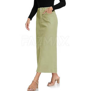 Jupe en jean surdimensionnée et légère pour femmes Jupe en jean confortable et respirante pour adulte - Product Image 6