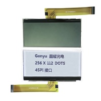 IG-pantalla LCD gráfica monocromática, CD de tamaño 256x112 og raphic 14Pin PC 2C nterface 256X112 OTS serial