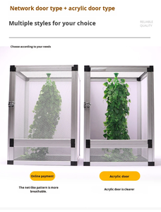 Grande cage conteneur pour reptiles ultra-pliable avec motif solide, enclos de serpent respirant, caméléon et habitat de cage de reproduction - Product Image 5