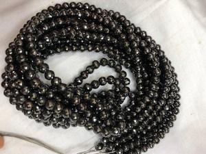 Cuentas de Moissanita Negra de 7 mm, Grado AAA, Corte Excelente, para la Elaboración de Collares de Moissanita y Joyería Personalizada - Product Image 4