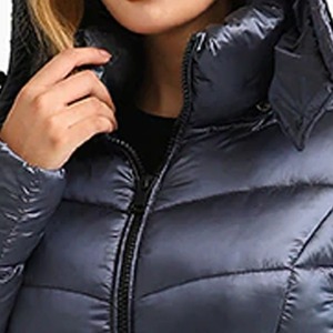 Chaqueta de Invierno para Mujer, Larga, Color Personalizado, Ecológica, Impermeable, Transpirable, de Punto, con Capucha, Rellena de Algodón - Product Image 6