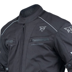 Blouson moto court et compact en textile, fabricant OEM, vêtements de moto personnalisés pour commandes en gros - Product Image 4