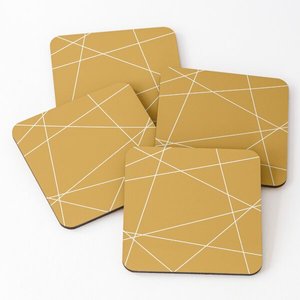 Wood Coaters with Enamel Printed Tea Cup Serving <b>Coasters</b> 4 Pieces <b>Set</b> Hot Selling Home <b>and</b> Kitchen Kitchen Ware Epoxy - Product Image 2