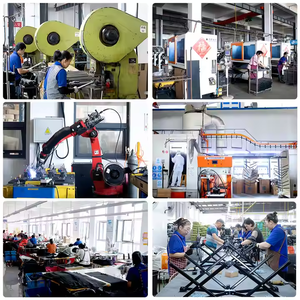 เก้าอี้ตั้งแคมป์พับได้แบบพกพามีโต๊ะด้านข้างและมีหลังคาเก้าอี้โยกกลางแจ้งน้ำหนักเบาสำหรับกีฬาและชายหาด - Product Image 5