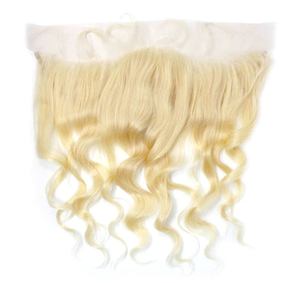 ลูกไม้สีบลอนด์หน้า 13X4 พื้นผิวธรรมชาติตรงและหยัก - Product Image 2