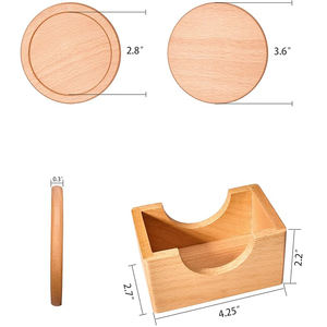 Nouvelle arrivée de qualité supérieure meilleure exportation sous-verre de service de thé de forme ronde boissons jus collations utilisation de table bureau à domicile resto - Product Image 6