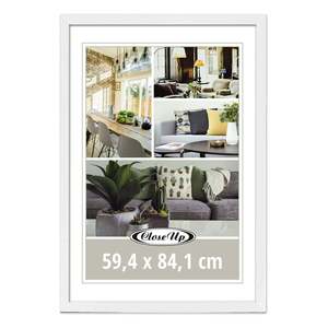 Juego de 3 Marcos Decorativos de Madera Blanca para Pósteres, Tamaño DIN A1 (59.4 x 84.1 cm), para Exhibir tus Fotos - Product Image 1