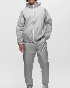 เสื้อแจ็กเก็ตมีฮู้ดกันน้ำสำหรับผู้ชาย, ชุดวอร์มผ้าไนลอนกันลมแห้งเร็วชุดวอร์มสำหรับผู้ชายชุดกลางแจ้งน้ำหนักเบา - Product Image 4