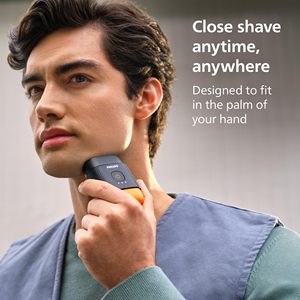 Mini Afeitadora Eléctrica Compacta Impermeable IPX7 con Cabezales Flotantes, Afeitadora Rotatoria Húmeda/Seca para Rostro, Estuche de Viaje con Cierre - Product Image 3