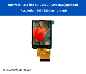 โมดูลจอ LCD TFT ขนาด 2.4 นิ้ว พร้อม RGB 16/18 บิต และอินเทอร์เฟซ SPI แบบ 4 สาย |   จอแสดงผล 240*320 QVGA - Product Image 5
