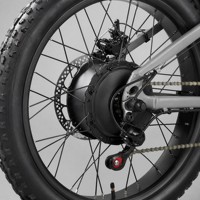 Vélo de montagne électrique à double moteur 2000W, batterie 48V 17.5AH, 26x3.0, vélo électrique tout-terrain haute vitesse