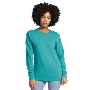 Camiseta de Manga Larga Personalizada para Mujer, Cuello Redondo, Mezcla Premium de Tres Materiales - Product Image 1