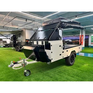 Remorque de voyage terrestre légère Rv Camper hybride hors route jouet Hauler <span class=keywords><strong>caravane</strong></span> 4X4 camping-car jouet Hauler remorques avec pont petit - Product Image 5