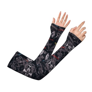 Minceur plaine Upf 50 + glace soie tissu sur manches sport cyclisme pêche Protection solaire solide bras manchon - Product Image 1