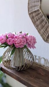 Handcrafted Design Rattan <b>Planter</b> Basket Indoor and Balcony Decoration Flower <b>Pots</b> Mini Plant Containers - Product Image 6