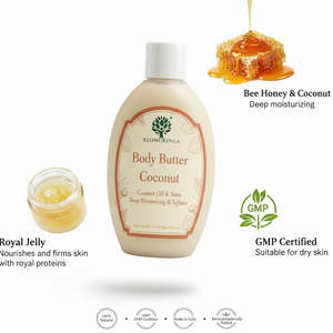 Burro Corpo Idratante Profondo 200ml Formula Nutriente Cocco & Moringa Rossa OEM Private Label Italia Uso Quotidiano - Product Image 3