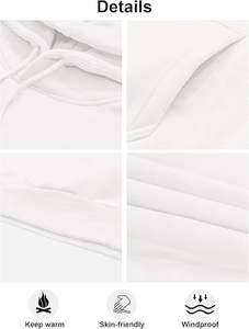 Sudadera con capucha informal para hombres y mujeres Sudadera con capucha de color sólido para personalización de marca - Product Image 2