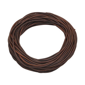 Cordon en cuir rond de qualité supérieure fait à la main 5mm et 3mm pour les laisses de chien et la fabrication de bijoux gamme de tailles 1mm-8mm - Product Image 1