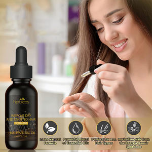Herbicos Aceite para el cuidado del cabello Romero Jengibre y extracto de hierbas Fortalecimiento de las raíces del cabello Mejora la sequedad Frizz Productos para el cuidado del cabello - Product Image 4