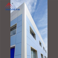 Panneau de porte de garage en aluminium composite sans cadre Alucobond Marble 3D