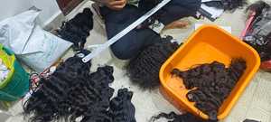 มัดผมมนุษย์เรมีสีธรรมชาติ22นิ้วผมต้นกำเนิดอินเดียซื้อออนไลน์ - Product Image 3