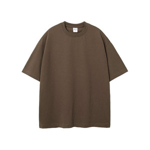 Camisetas con Estampado de Letras para Hombre, Cuello Redondo, Hombros Caídos, Camiseta Básica Informal - Product Image 1